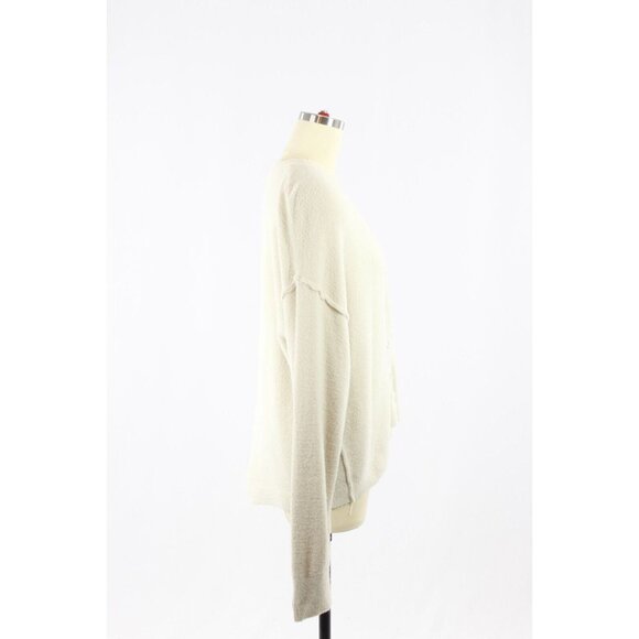 Aritzia WILFRED FREE Hush Knit Ivory Oversized V-Neck Cardigan Sweater, Size XS - Picture 2 of 16